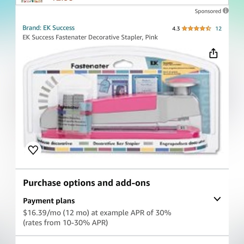 Ek Success Fastenater Decorative Stapler - Picture 3 of 3